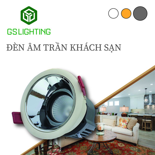 Đèn LED âm trần GS Lighting D76/7W GSATKS7