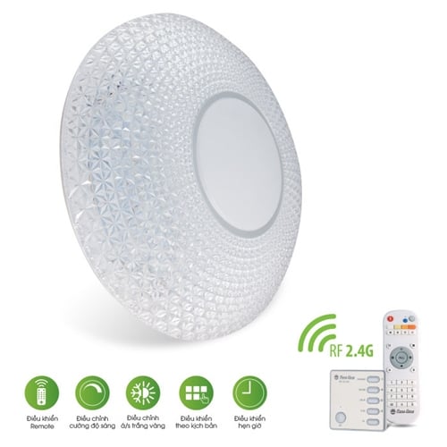 Đèn LED ốp trần Rạng Đông 40W – điều khiển Remote D LN22L