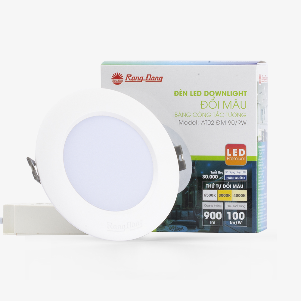 Đèn LED âm trần Downlight đổi màu Rạng Đông